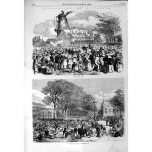   1868 ROTTERDAM ANNUAL FAIR DIER GAARDE HOLLAND PRINT
