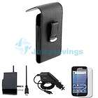 Pouch Flip Case Cover+Guard+Car Charger For T Mobile Samsung Galaxy S 