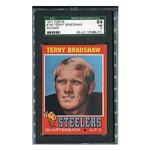 Terry Bradshaw 1971 Topps Card SGC Graded 7  Sports 