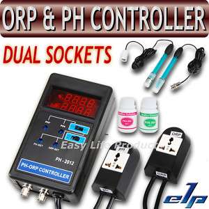 pH ORP Controller Monitor Meter 2 Socket Tester ±1999mV  