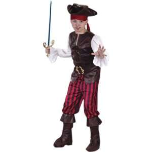  Childs Buccaneer Pirate Costume (Size:LG 12 14): Toys 