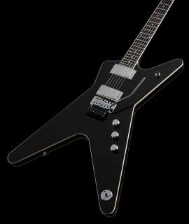 Dean Custom Run DCR ML Electric Guitar in Black & Chrome w/EMGs 