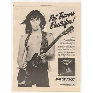  1977 Pat Travers Makin Magic Album Promo Print Ad (Music 
