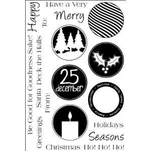  Technique Tuesday Clear Stamps 4X6 Christmas Circles 