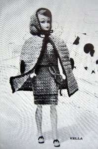 Vtg Barbie Knit Crochet Sew Wardrobe Pattern Book 1964  