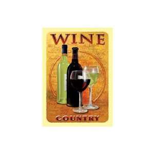 Wine Country Metal Sign Mike Patrick Art:  Home & Kitchen