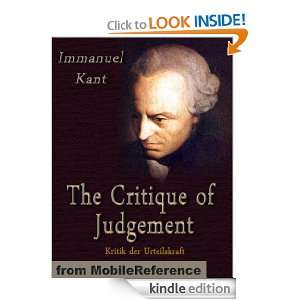 The Critique of Judgement (mobi) Immanuel Kant  Kindle 