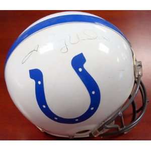  Johnny Unitas Autographed Colts Full Size Pro Line 