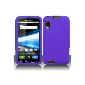  Motorola Atrix 4G Rubberized Shield Hard Case   Purple (Free 