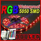 Waterproof 5M 16FT RGB 5050 SMD LED Strip Light 300 LEDS & Controller 