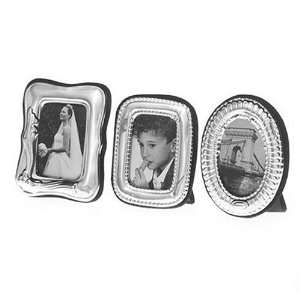 Wallace Sterling Fluted, Beaded, Bow and Ribbon Mini Frames, Set of 3 