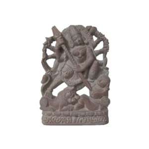  Hindu Goddess Durga Defeating the Buffalo Demon Stone 