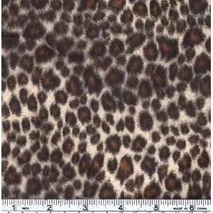  62 Wide Wavy Fur Leopard Tan Fabric By The Yard Arts 