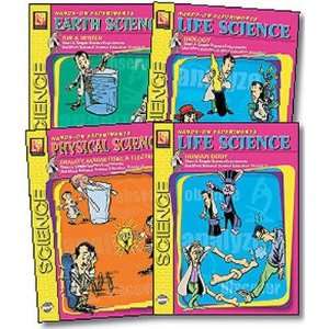   Publications REM6528 Earth Physical & Life 4 Book Set Toys & Games