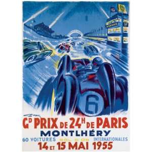  Grand Prix de Montlhery Giclee Print Giclee Poster Print 