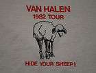 VINTAGE VAN HALEN TOUR HIDE YOUR SHEEP SHIRT 1982 M  