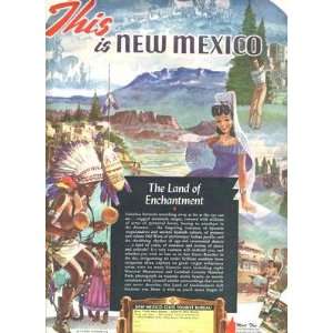   This Is New Mexico Magazine Ad 1949 Willard Andrews 