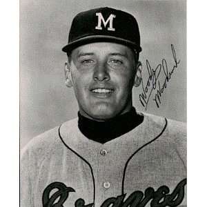 Autographed/Hand Signed Woody Woodward Milwaukee Braves  