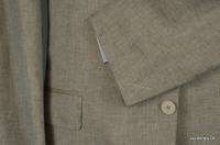 2400 New ERMENEGILDO ZEGNA Beige Linen/Wool/Silk 44R 44 Jacket Coat 