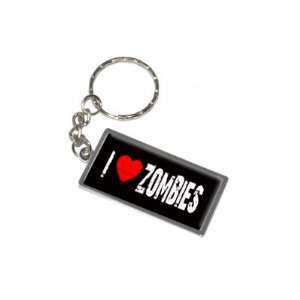  I Love Heart Zombies   New Keychain Ring Automotive
