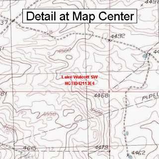 USGS Topographic Quadrangle Map   Lake Walcott SW, Idaho (Folded 