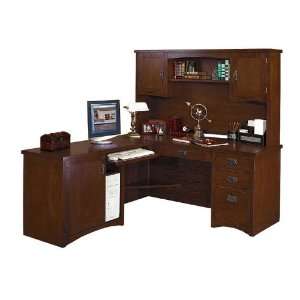  Mission Pasadena LDesk with Left Return and Hutch Mission 