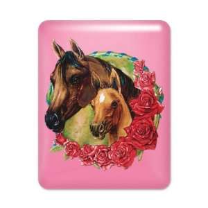  iPad Case Hot Pink Horse And Roses 