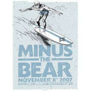  Minus The Bear Portland 2007 Concert Poster surfing