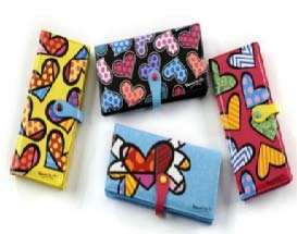  Romero Britto Large Wallets   Hearts Clothing