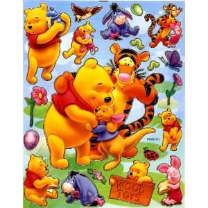 Pooh Tigger Roo Group Hug Disney STICKER SHEET PM111 ~ Eeyore Piglet 