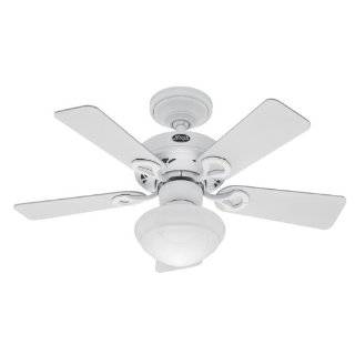   Speed Hugger Style Ceiling Fan with Light, White: Home Improvement