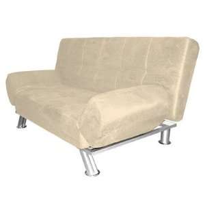  Microfiber Futon Convertible Sofa Bed in Camel Color: Home 