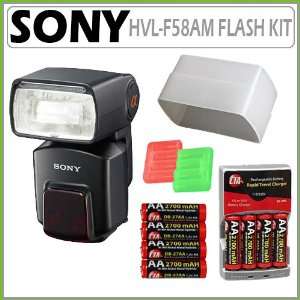  Sony HVL F58AM High Power Digital Camera Flash + Accessory 