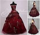New Quinceanera Masquerade Wedding Dress Bride Prom Ball Gown