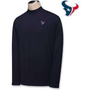 Cutter & Buck Houston Texans Mens Vision Long Sleeve Mock Neck Shirt 