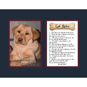  Dog Rules Lab Wall Decor Pet Saying: Home & Kitchen