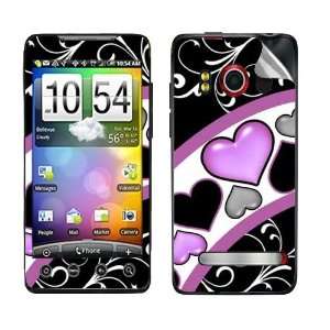  SkinMage (TM) Colorful Heart Love With White Swirls 