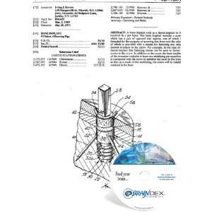 NEW Patent CD for BONE IMPLANT 