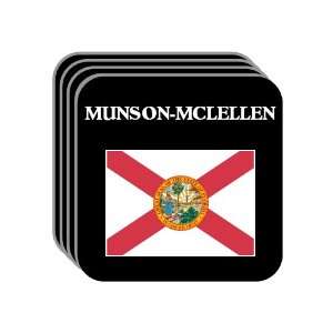 US State Flag   MUNSON MCLELLEN, Florida (FL) Set of 4 Mini Mousepad 