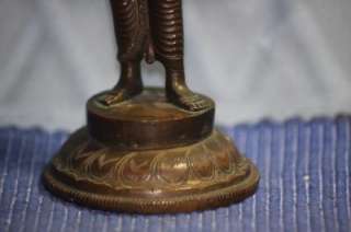  Bronze Heavy India Figurine Statue Nice Detail Old Piece  