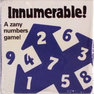  INNUMERABLE   A Zany Numbers Game: Toys & Games
