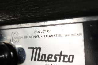 RARE original 1962 MAESTRO tube amplifier w/orig. GIBSON 10 speaker 