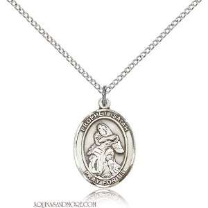  St. Isaiah Medium Sterling Silver Medal Jewelry
