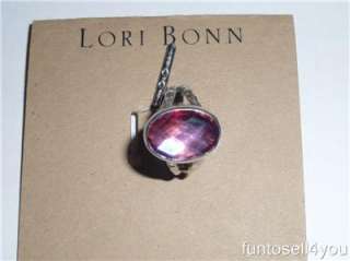 Lori Bonn BLOOM Pink Rainbow Blush Quartz Ring Size 7 NWT  