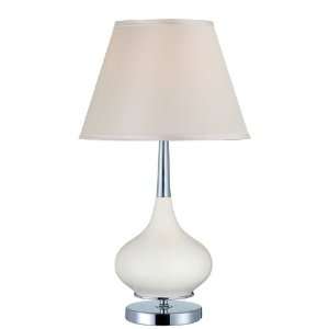 Lite Source LS 21622PEARL Mandisa Table Lamp, Pearl Ceramic And Chrome 