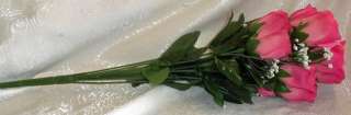 84 Long Stem Roses ~ MAUVE DUSTY ROSE PINK Silk Wedding Flowers 