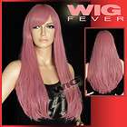 21 Long Straight Dark Pink Cosplay Hair Wig 5117