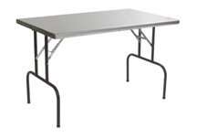 EAGLE 24X48 STAINLESS STEEL FOLDING TABLE, LOC N FOLD  