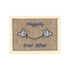  Card Greeting W Embroidery/Happily Ever After Everything 