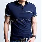 PAUL JONES Stylish Muscle Mens Casual T Shirt Polo Shirt Top Dress 